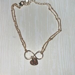 “D” infinity bracelet